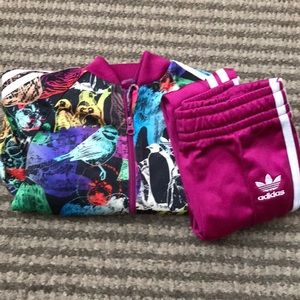 Adidas colourful tracksuit